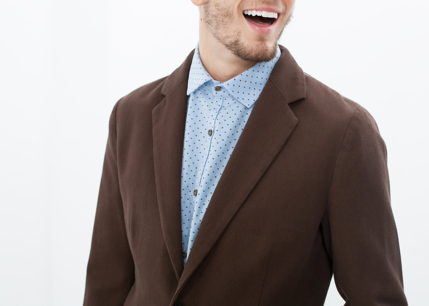 Sport jacket in brown