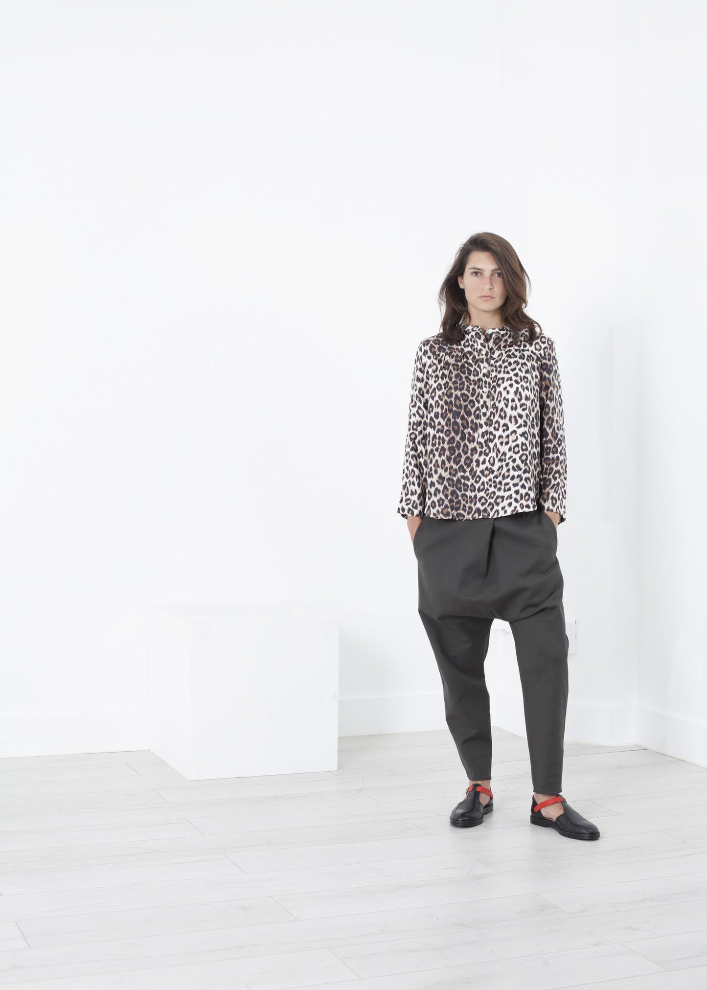 Madame L. Blouse in Leopard