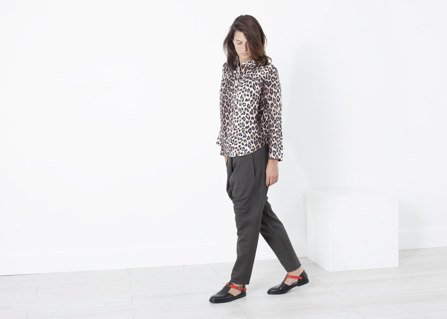 Madame L. Blouse in Leopard
