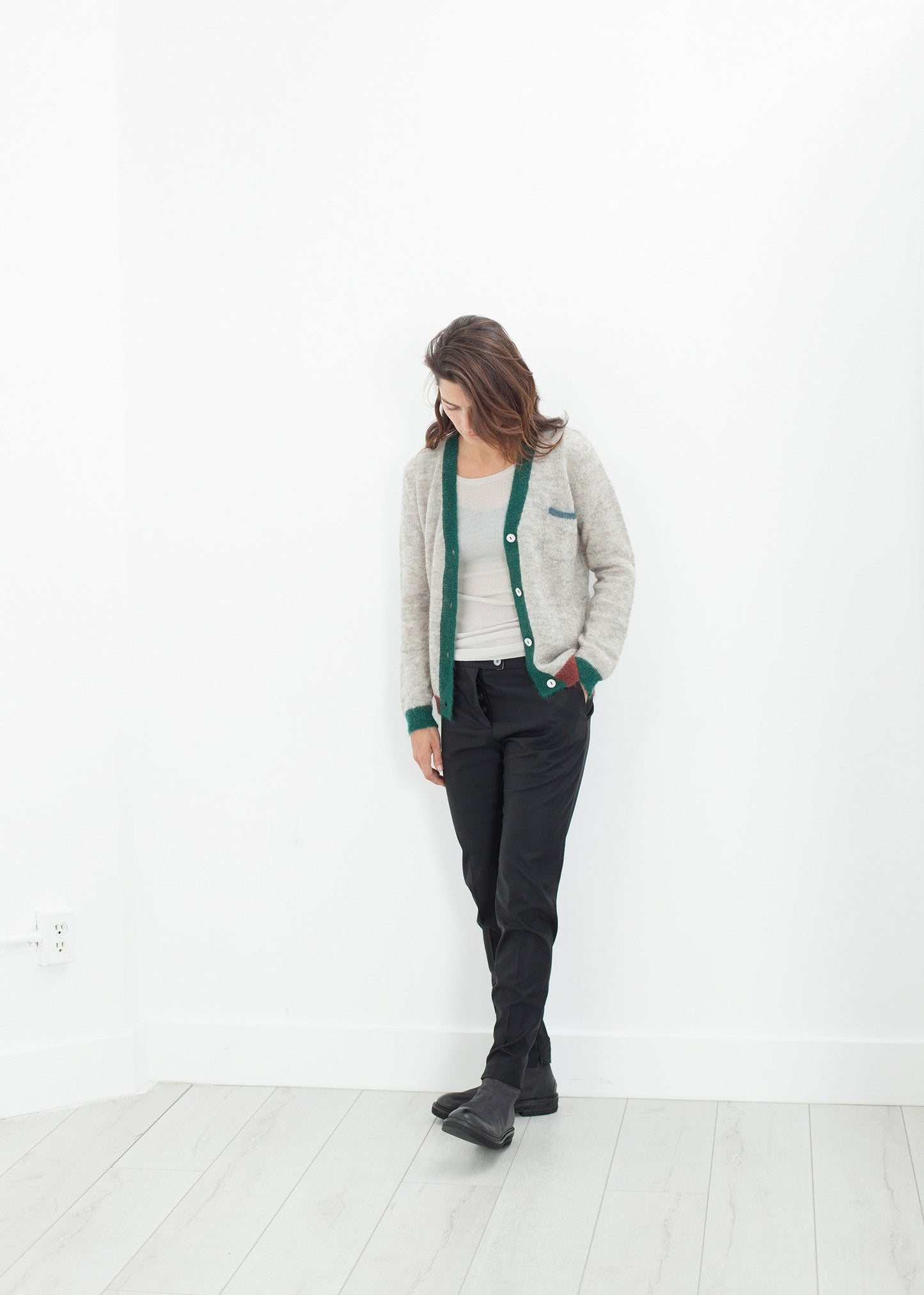 Deckle Cardigan in Heather