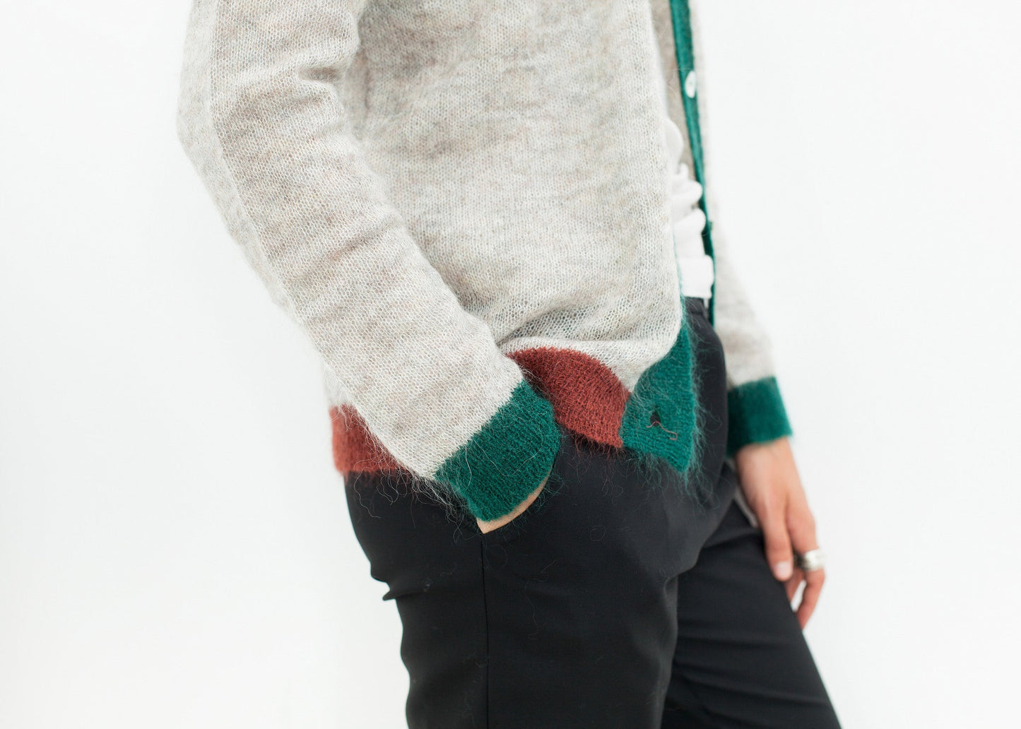 Deckle Cardigan in Heather