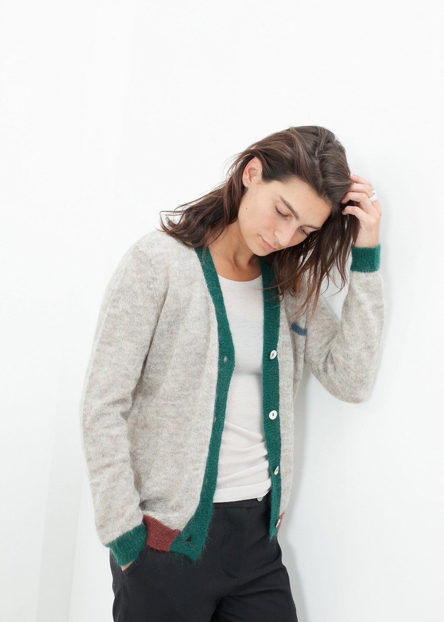 Deckle Cardigan in Heather
