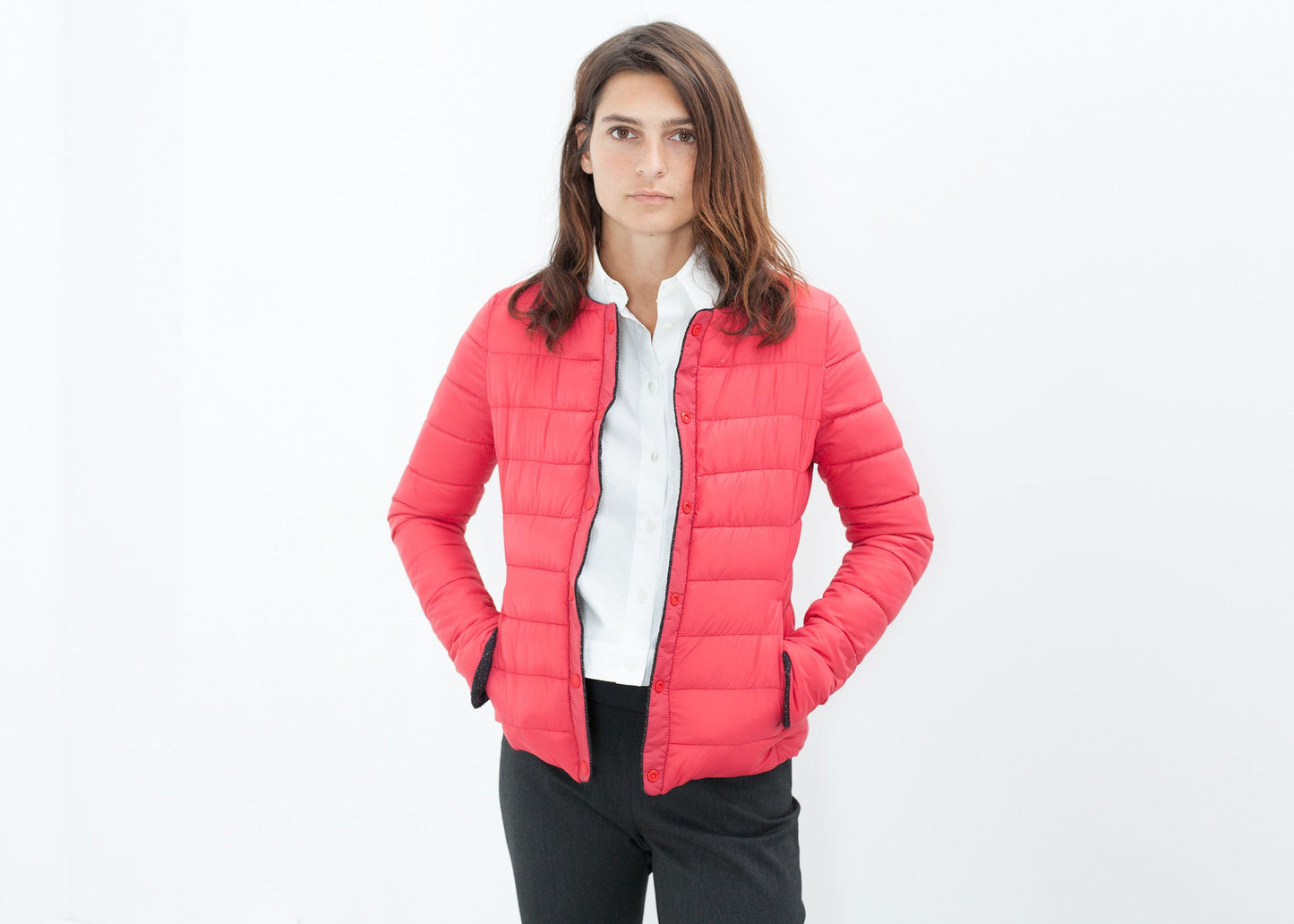 Amelia Reversible Jacket in Black/Red