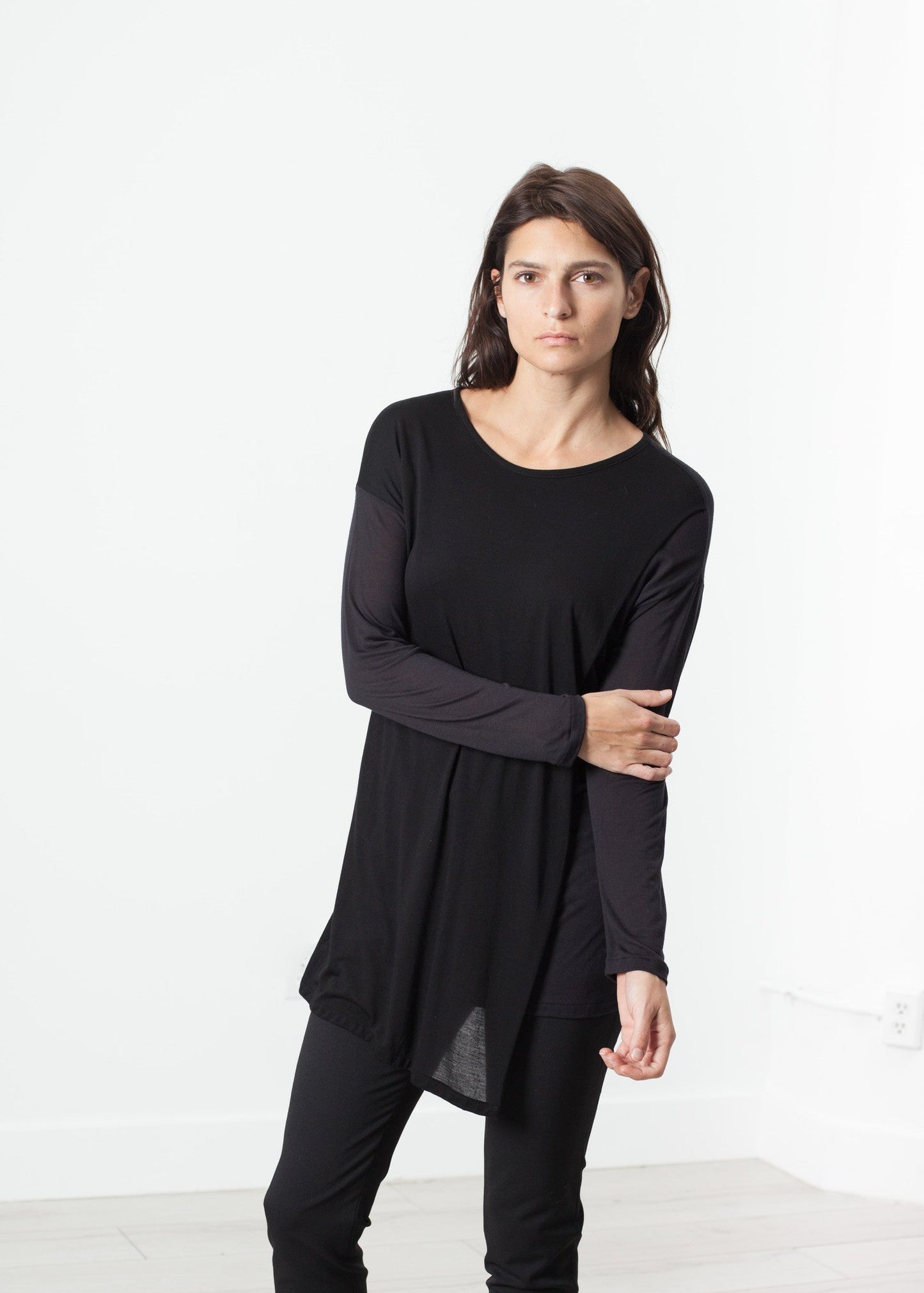 Lautier Tee in Black/Navy