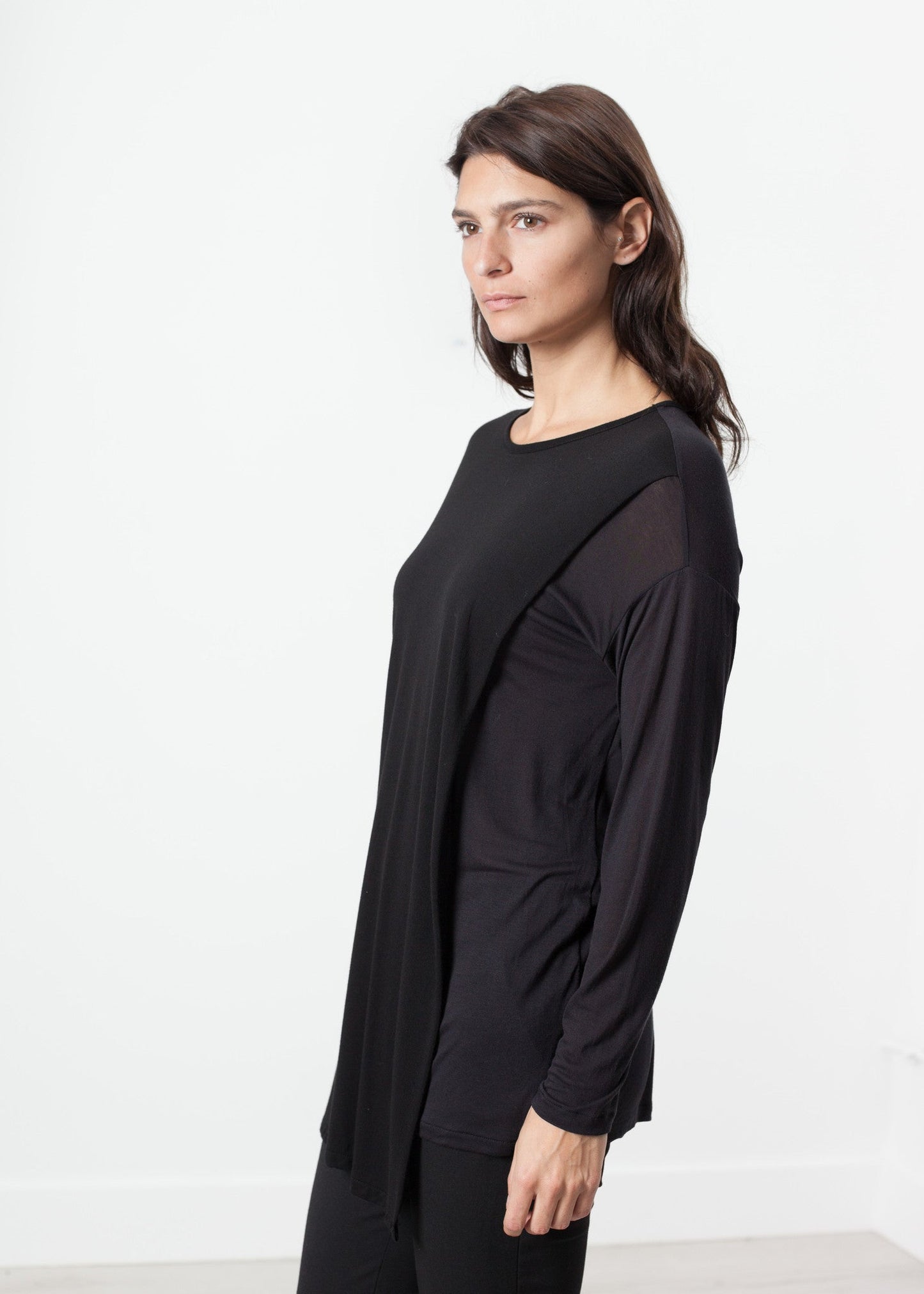 Lautier Tee in Black/Navy