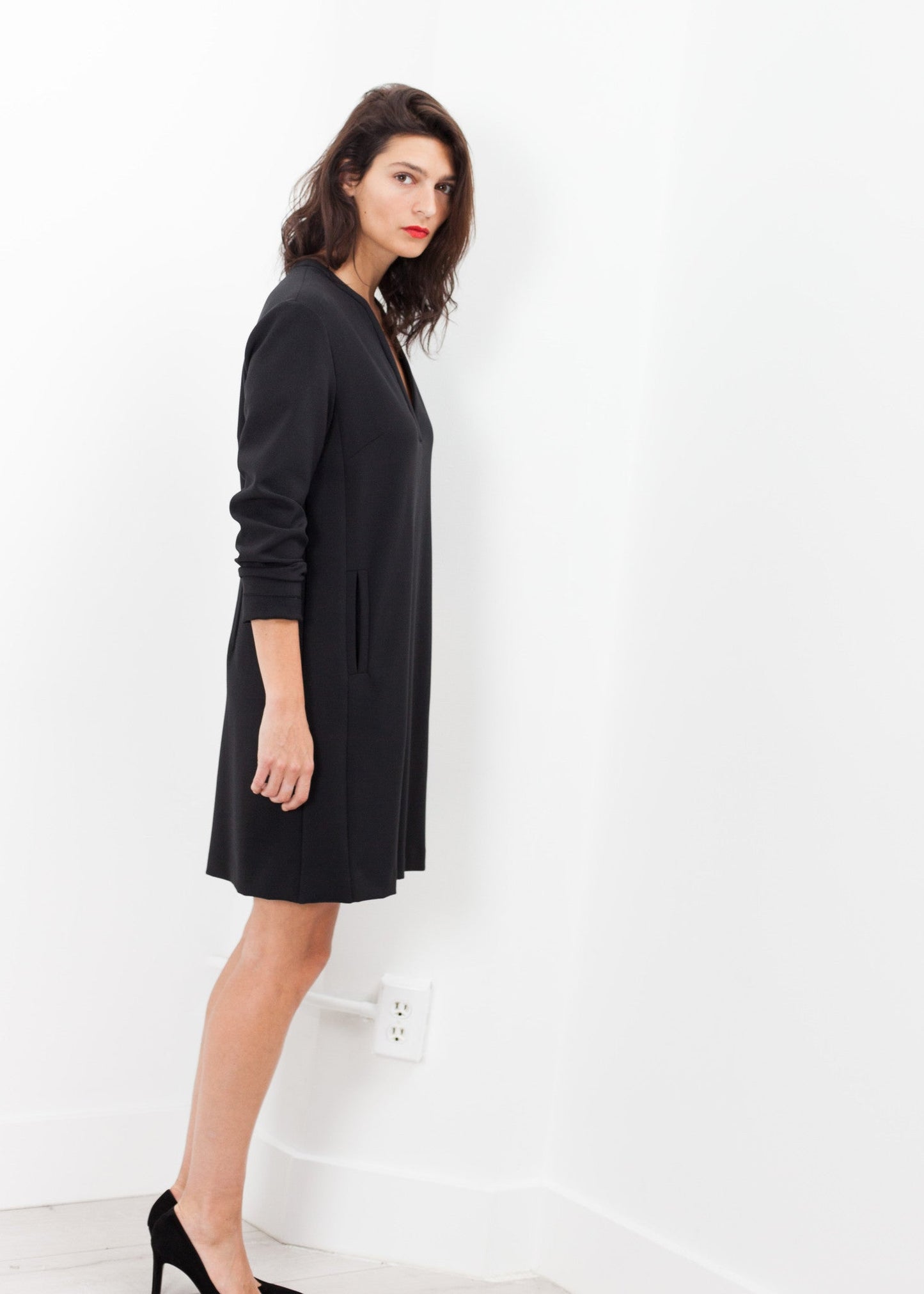 A-line Pocket Shift in Black