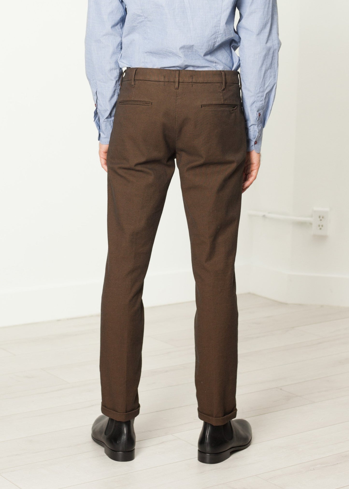 Diamond Weave Trousers in Hazel
