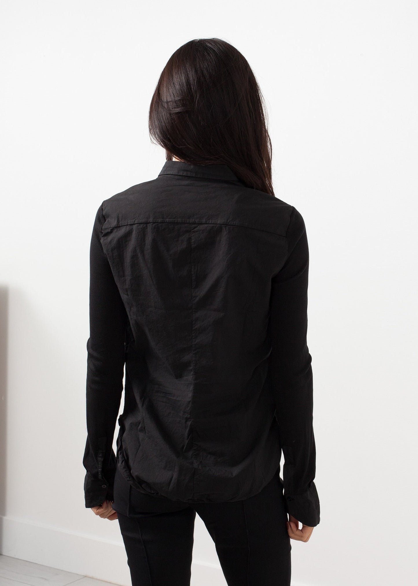 Soft sleeve button-up