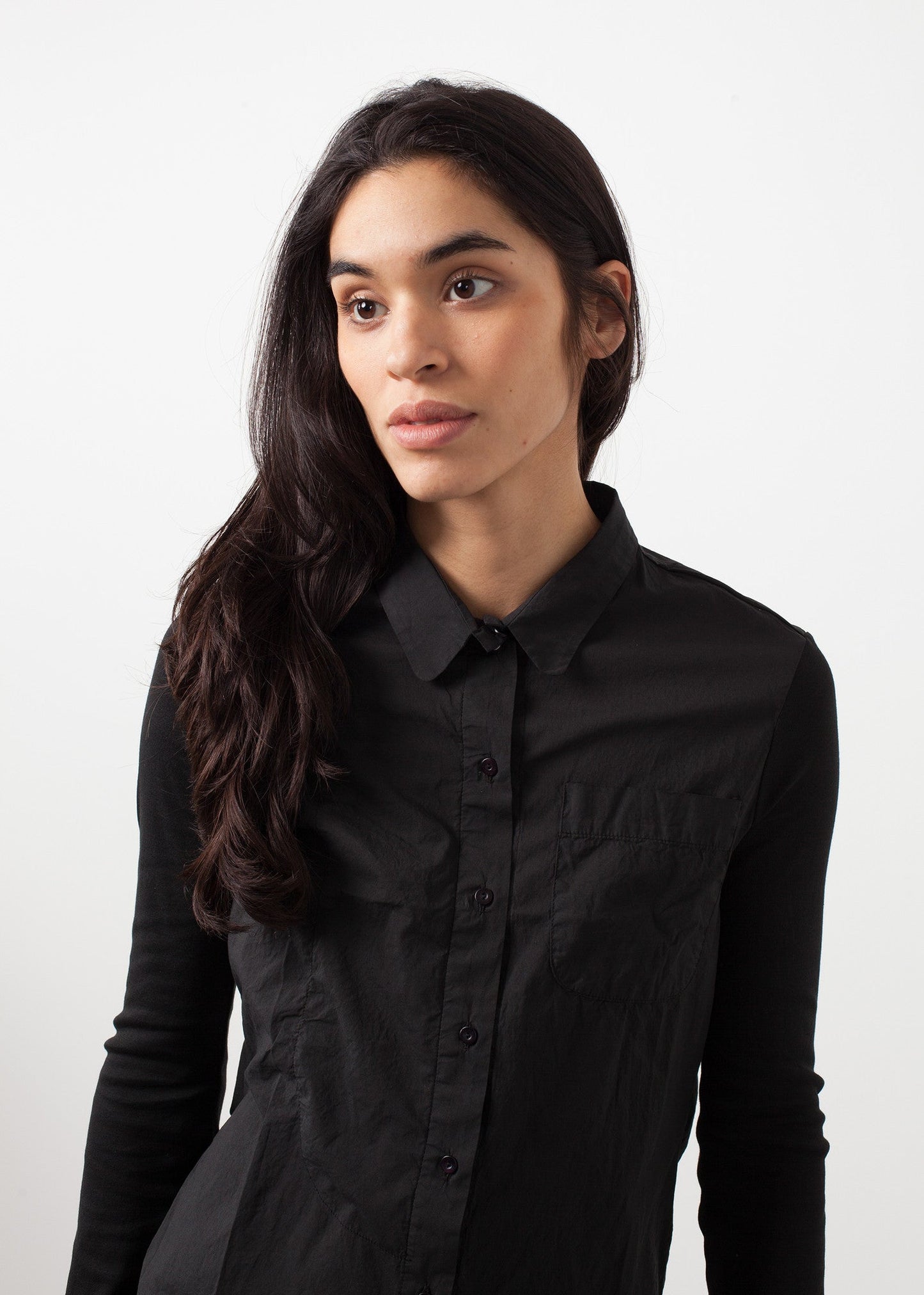 Soft sleeve button-up