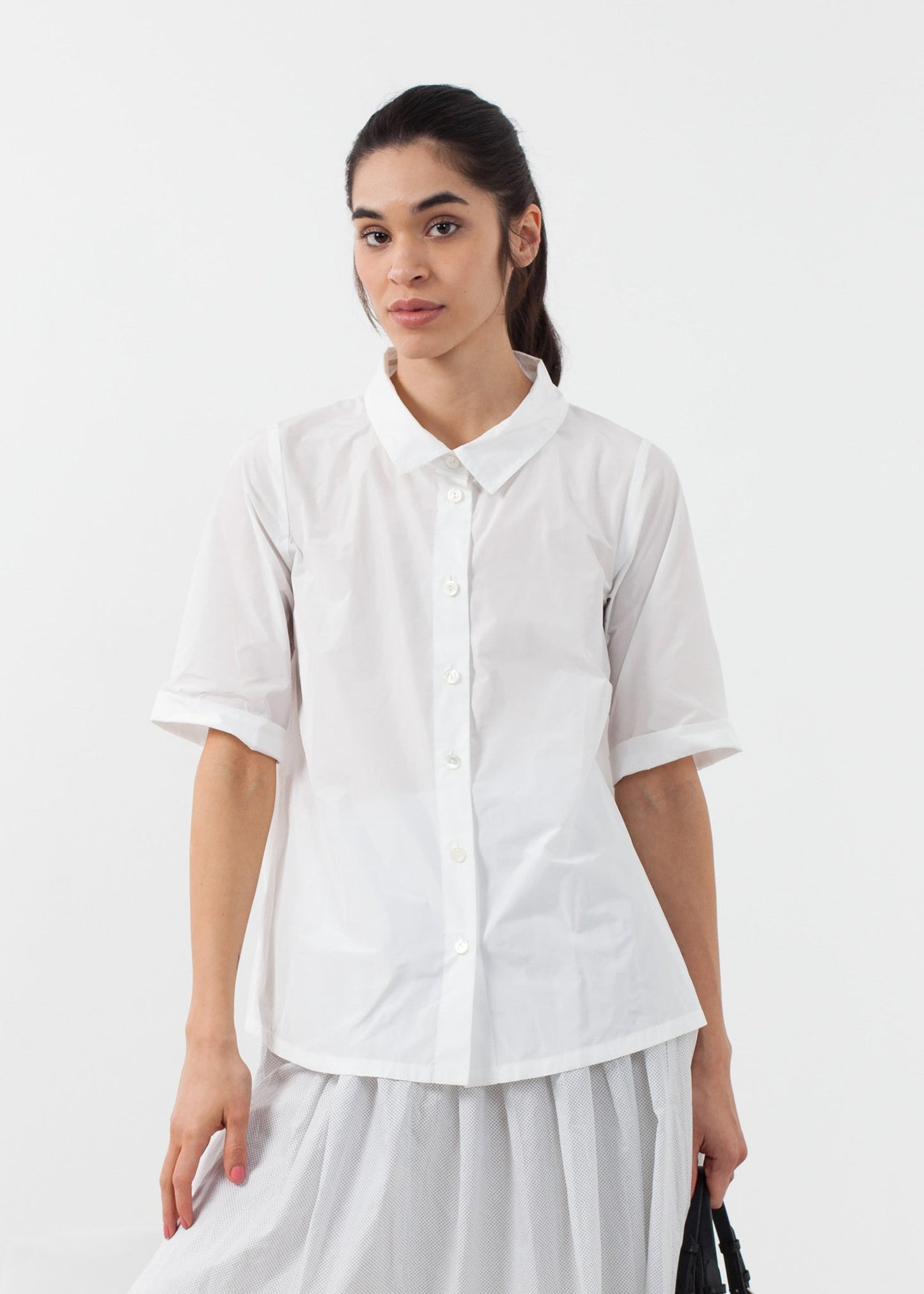 Short-sleeve button-up