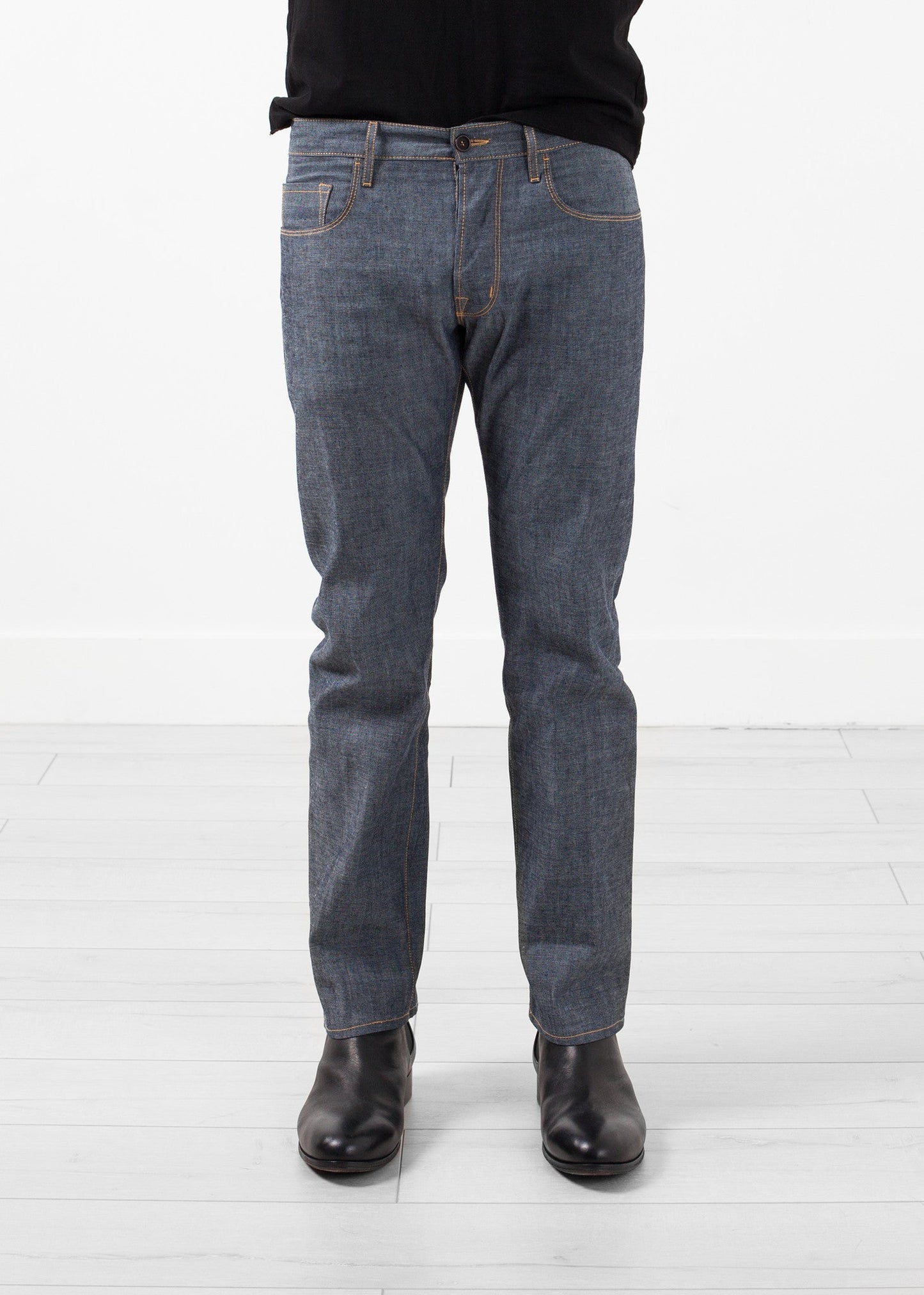 Washed denim