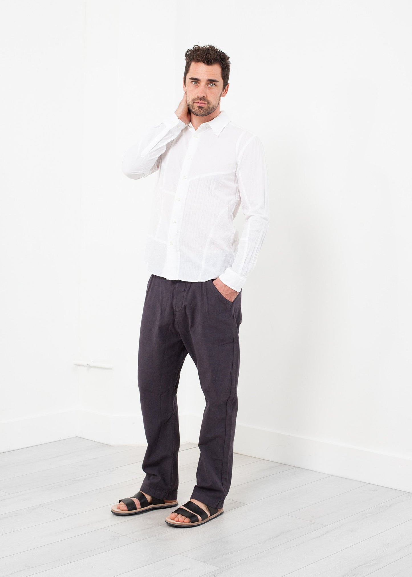 Bald Pant in Drop Crotch