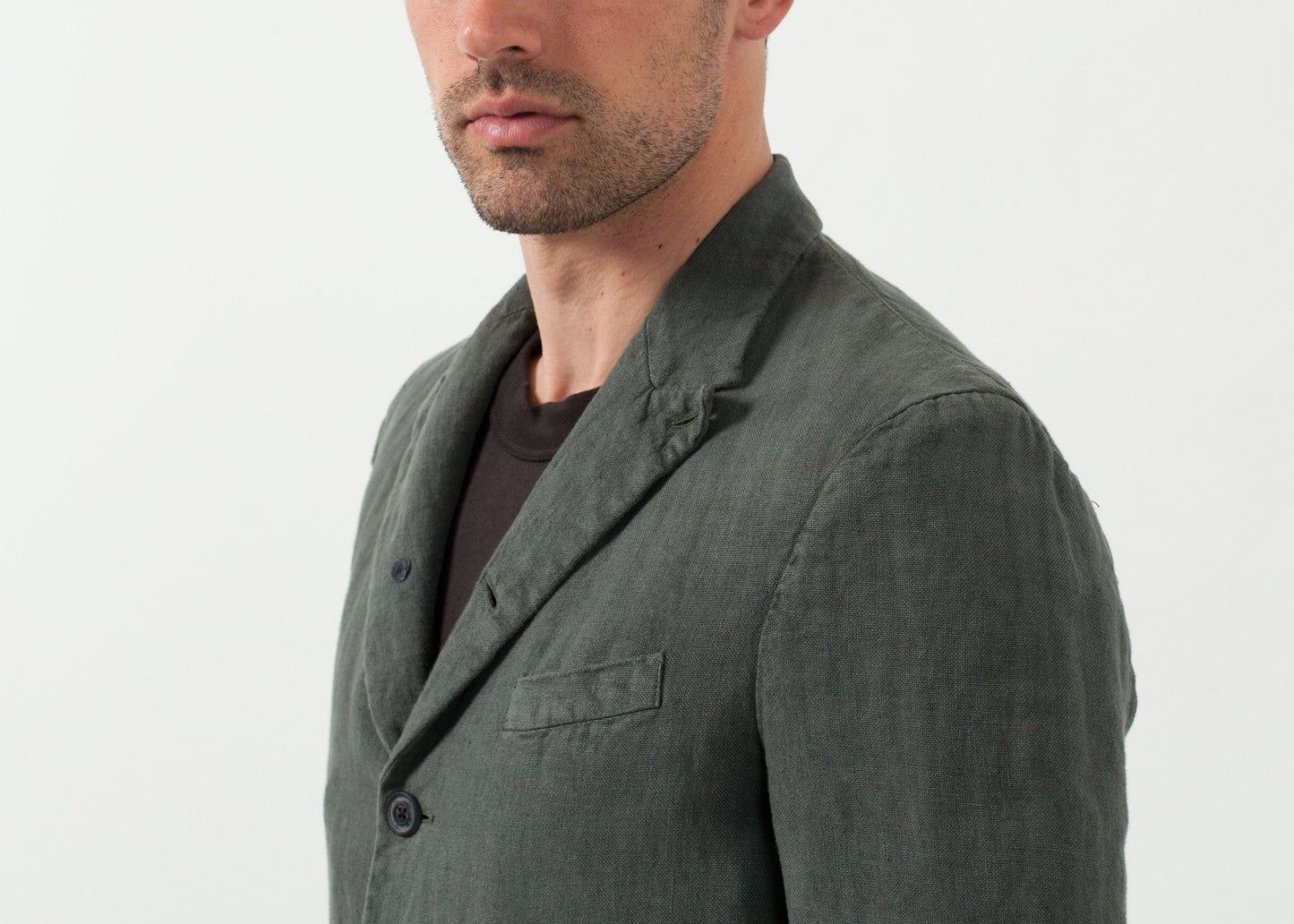 Five-button cotton blazer