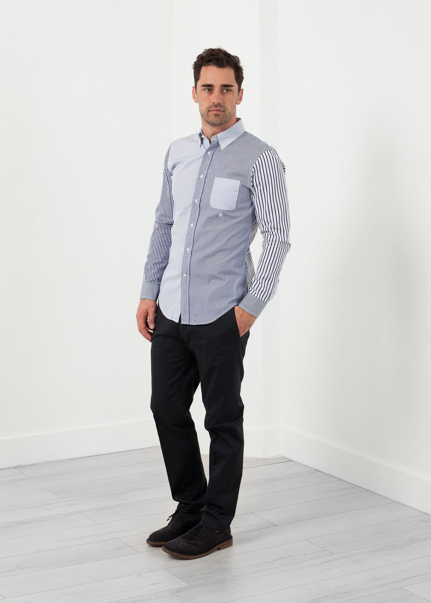 Striped Button-Up