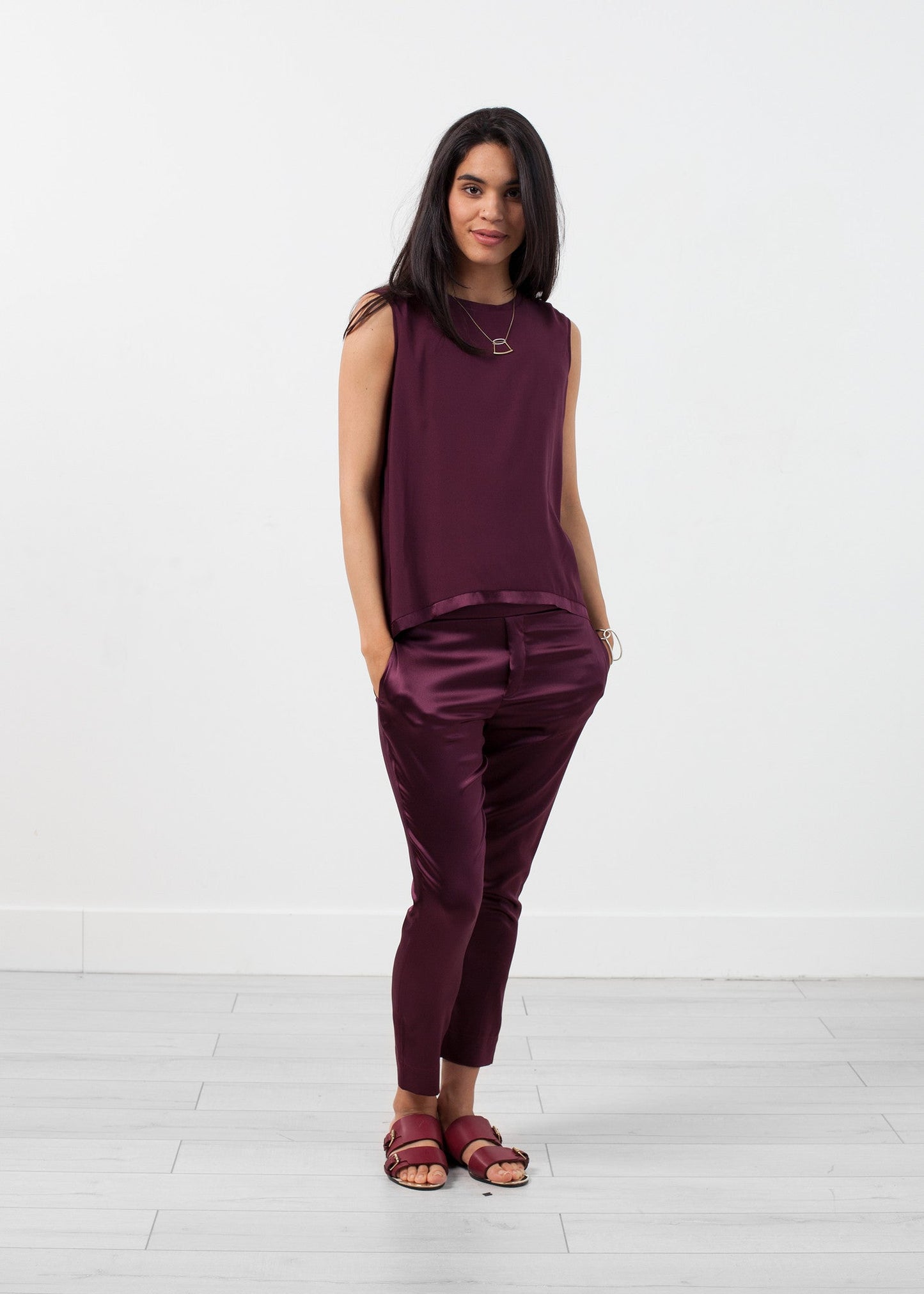 Silk Pull-up Pant