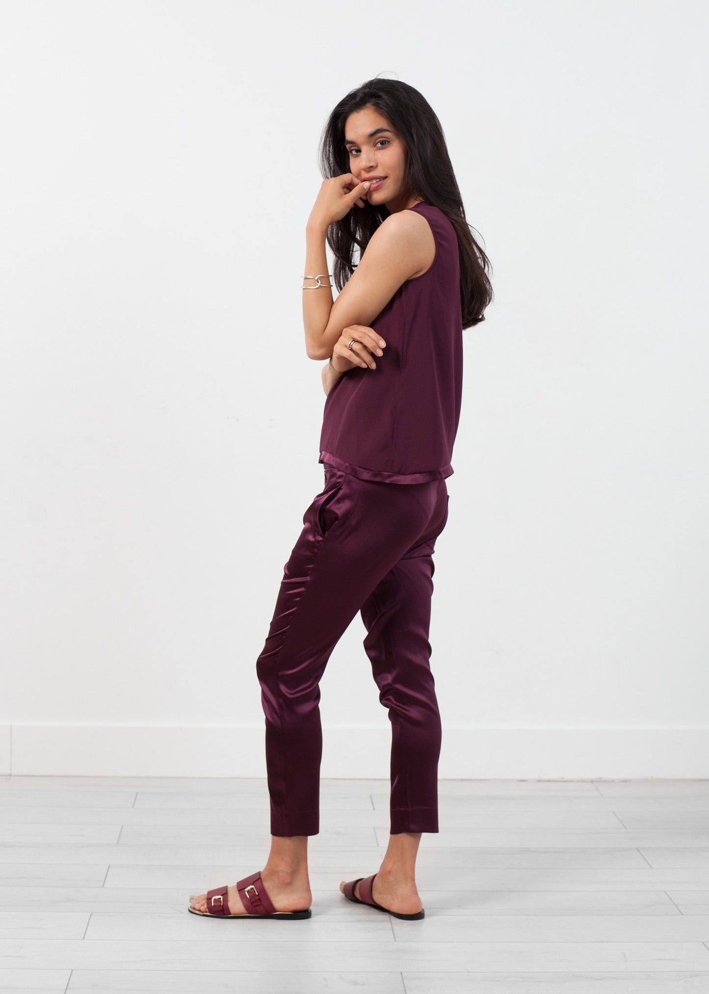 Silk Pull-up Pant