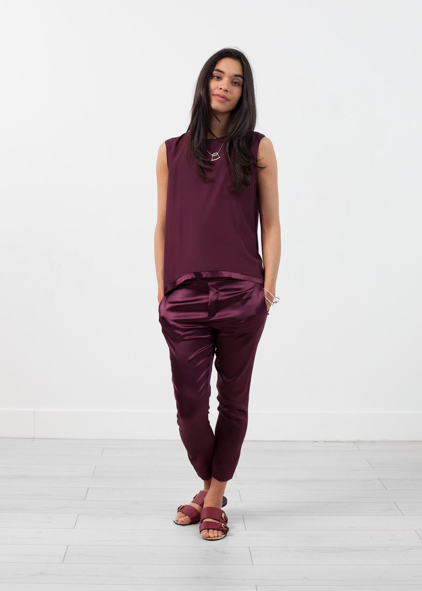 Silk Pull-up Pant