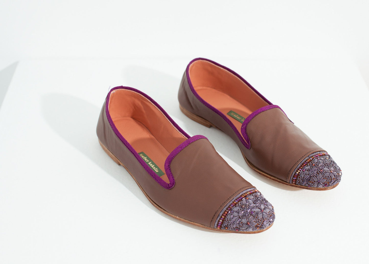Bii Cap Toe Loafer in Rose/Eggplant
