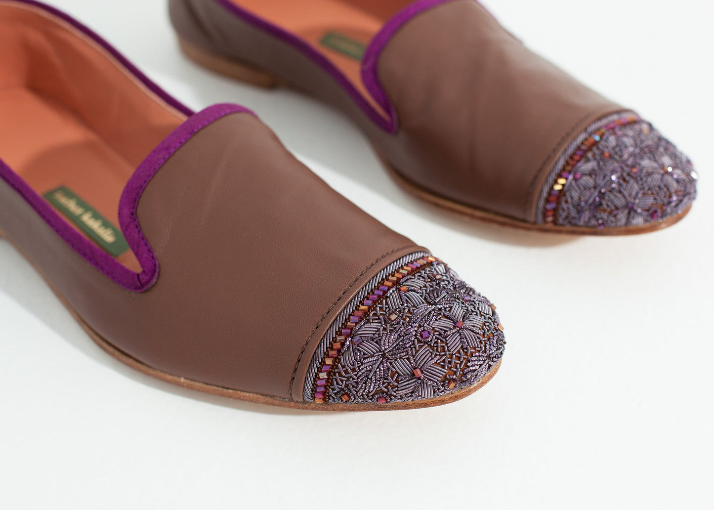 Bii Cap Toe Loafer in Rose/Eggplant