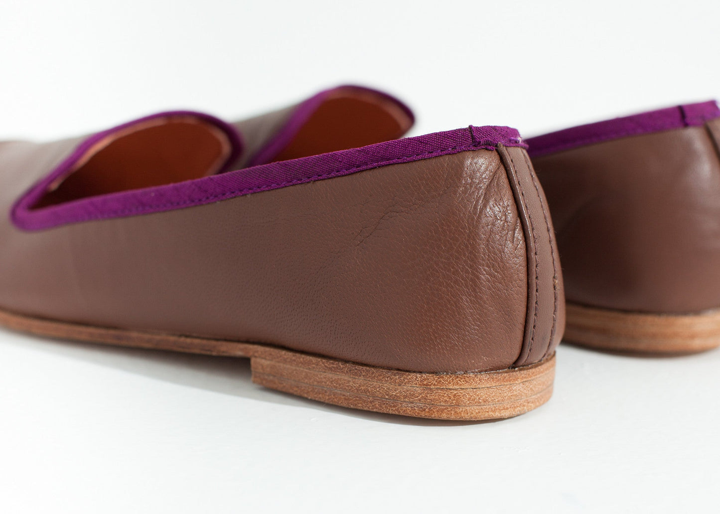 Bii Cap Toe Loafer in Rose/Eggplant