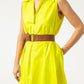 Balloon Cotton Dress in Yellow