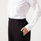 Wide Cropped Trousers in Black