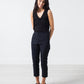 Wool Cropped Pants in Navy