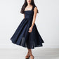 One-shoulder dress in navy
