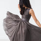Voile Dress in Grey Pearl