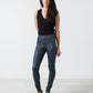 Elena's Leather Trousers in Cool Grey