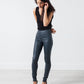 Elena's Leather Trousers in Cool Grey