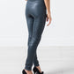 Elena's Leather Trousers in Cool Grey