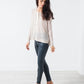 Elena's Leather Trousers in Cool Grey