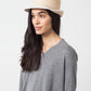 Washboard Hat in Straw/White