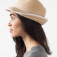 Washboard Hat in Straw/White