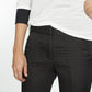 Square Stitch Knee Short in Black