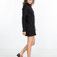 Fleece Jersey Dress in Black