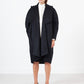 Shaheena Cocoon Coat in Black