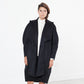 Shaheena Cocoon Coat in Black