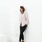 Pointed Collar Blouse in Rose