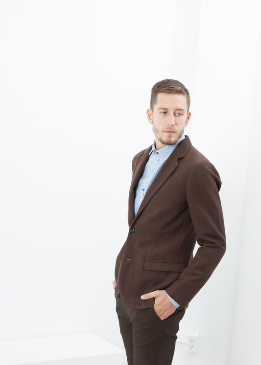 Sport jacket in brown