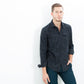 Western Arkansas Button-Up in Dark Hash Floral