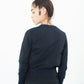 Quilt Pattern Cardigan in Black/Navy