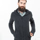 Pill Zip Sweater in Anthracite