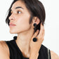 Drop Cluster Earring in Black