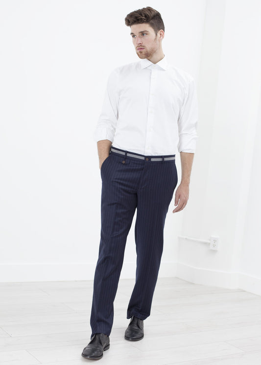 Sinclair Trousers in Navy Stripe