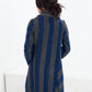 Petal Coat in Silver/Blue