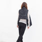 Quilted Mesh Waistcoat in Black/White