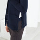 Square Cardigan in Navy