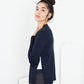 Square Cardigan in Navy